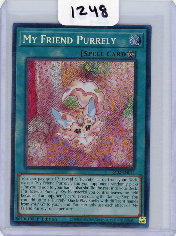 My Friend Purrely - Secret Rare 1st Edition Yu-Gi-Oh! Single (1 of 1)