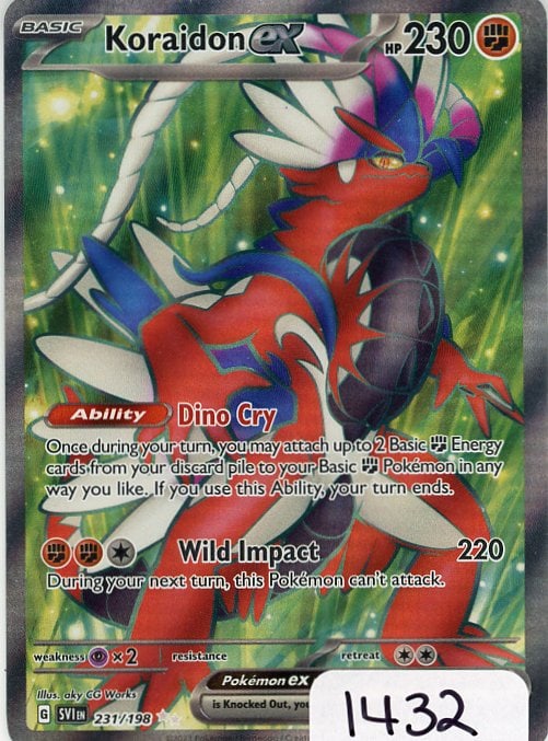 Koraidon ex - 2023 Pokemon Scarlet & Violet - Ultra Rare single (1 of 1)