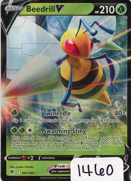 Beedrill V - 2022 Pokemon Astral Radiance single (1 of 1)