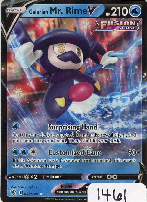 Galarian Mr. Rime V - 2022 Pokemon Astral Radiance single (1 of 1)