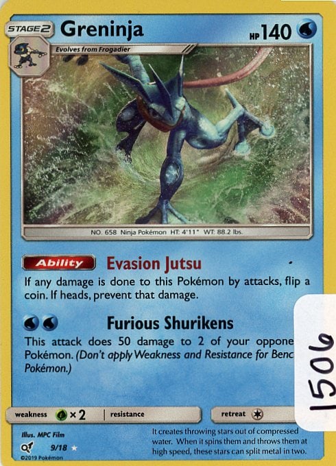 Greninja - 2019 Pokemon Detective Pikachu - Holo single (1 of 1)