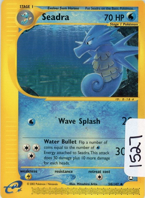 Seadra - 2003 Pokemon Aquapolis single (1 of 1)