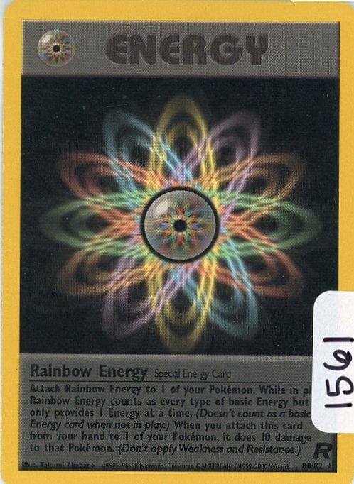 Rainbow Energy - 2000 Pokemon Team Rocket single: Rainbow Energy - 2000 Pokemon Team Rocket single