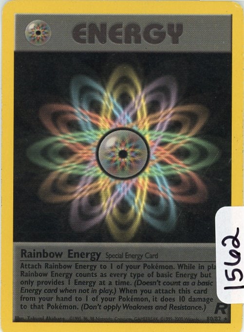 Rainbow Energy - 2000 Pokemon Team Rocket single: Rainbow Energy - 2000 Pokemon Team Rocket single