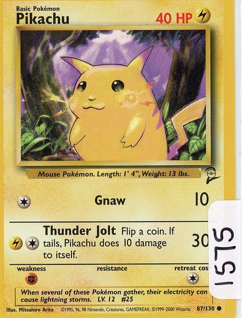 Pikachu - 2000 Pokemon Base Set 2 single (1 of 1)