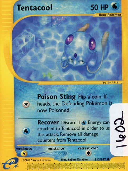 Tentacool - 2003 Pokemon Aquapolis single (1 of 1)