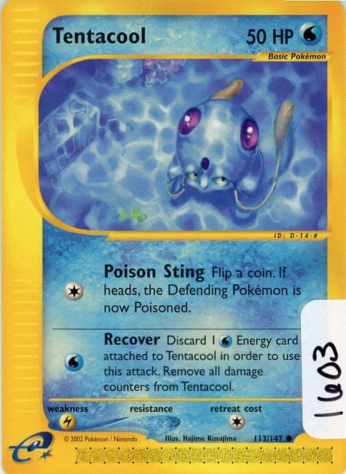 Tentacool - 2003 Pokemon Aquapolis single (1 of 1)