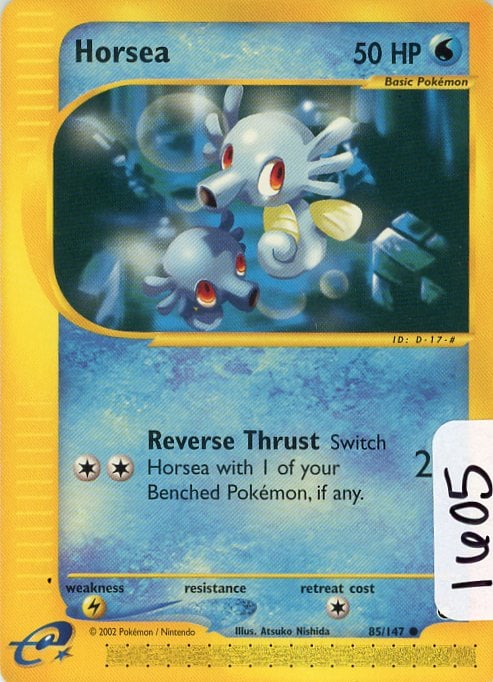 Horsea - 2003 Pokemon Aquapolis single (1 of 1)