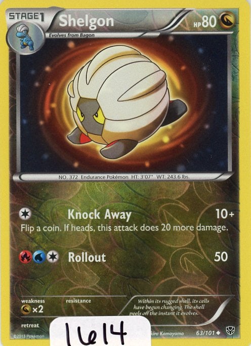 Shelgon - 2013 Pokemon Plasma Blast - Reverse Holo single (1 of 1)