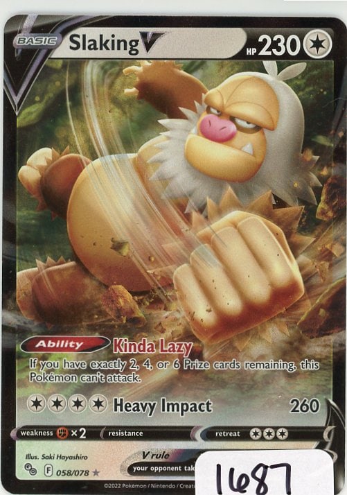 Slaking V - 2022 Pokemon GO single (1 of 1)
