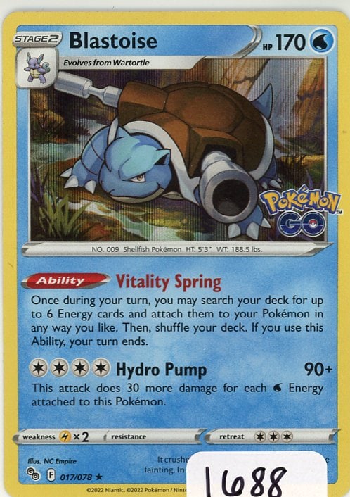 Blastoise - 2022 Pokemon GO - Holo single (1 of 1)