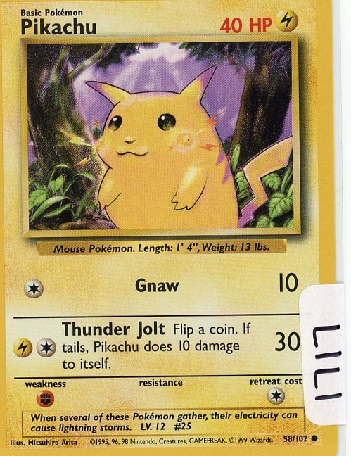 Pikachu - 1999 Pokemon Base Set single (1 of 1)
