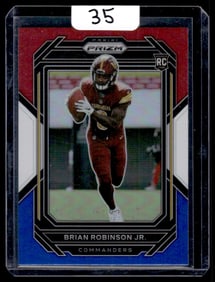 2022 Brian Robinson Jr Panini Prizm/ Red White Blue Prizm RC