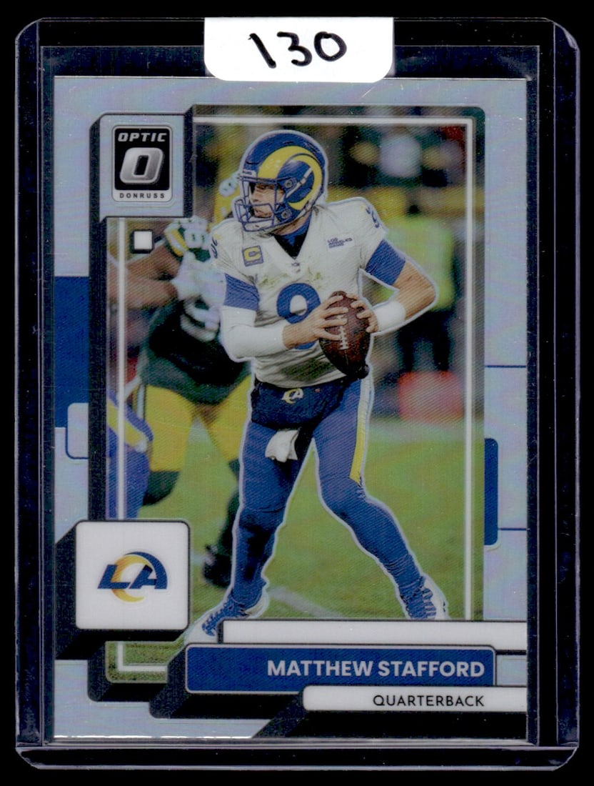 2022 Mathew Stafford Panini Donruss Optic/Silver Prizm (1 of 1)