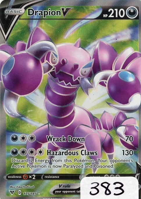 Drapion V - 2020 Pokemon Vivid Voltage - Full Art: Drapion V - 2020 Pokemon Vivid Voltage - Full Art