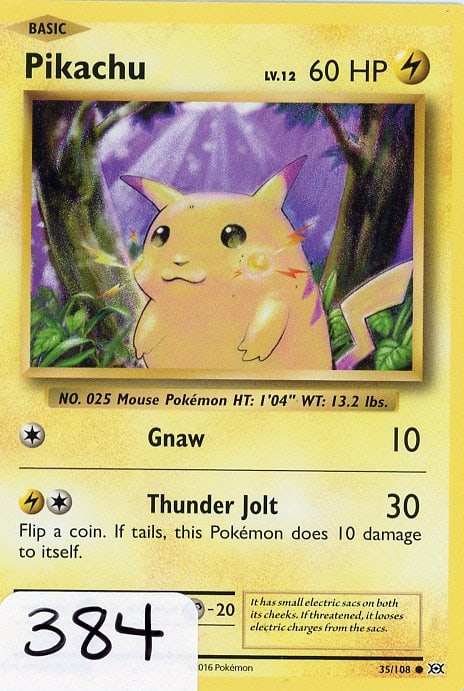 Pikachu - 2016 Pokemon Evolutions (1 of 1)