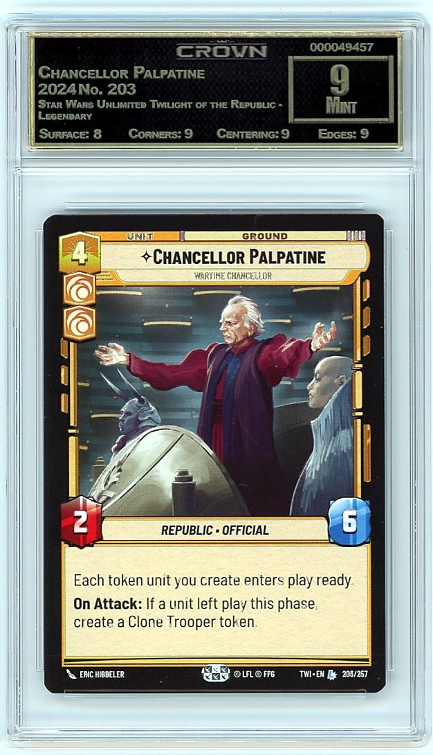 2024 Chancellor Palpatine Star Wars Unlimited Twi (1 of 1)