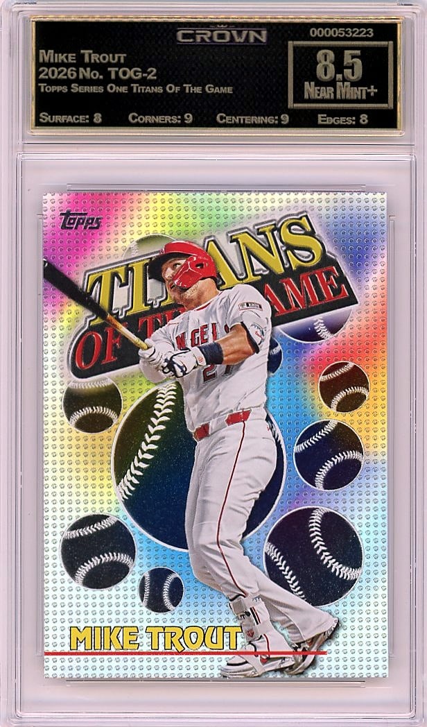 2026 Mike Trout Topps Series One Titans Of The Ga (1 of 1)