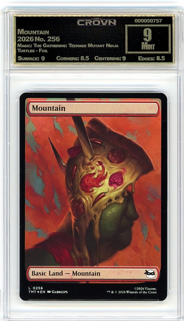 2026 Mountain Magic: The Gathering: Teenage Mutan: Graded by Crown Grading. Grade: 9.00. Mint