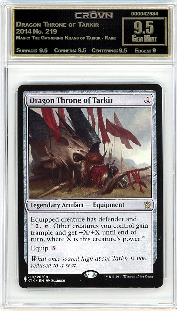 2014 Dragon Throne of Tarkir Magic: The Gathering: Graded by Crown Grading. Grade: 9.50. Gem Mint