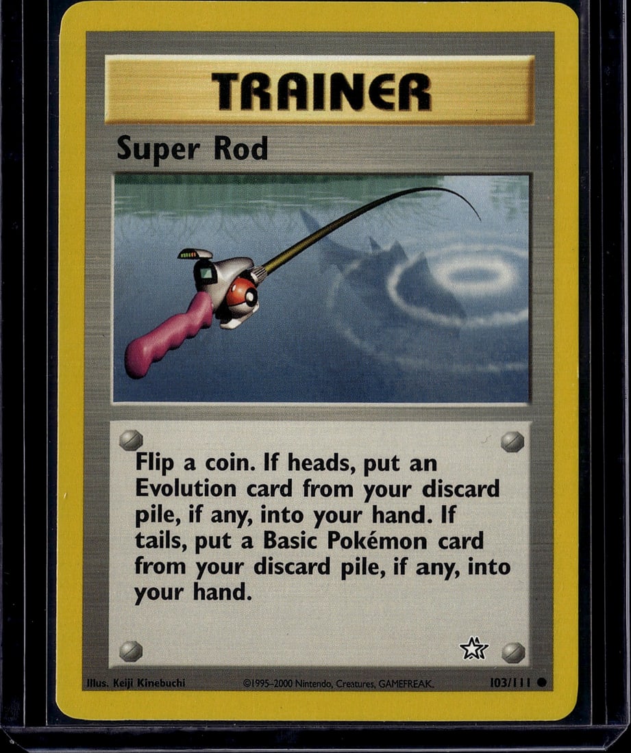 Super Rod Trainer Pokemon Card 103/111 Base Set 2 (1 of 1)