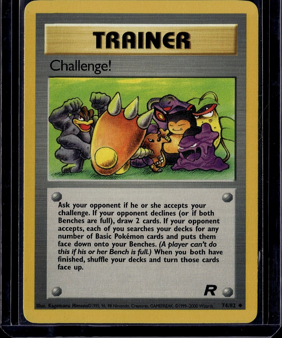 Challenge Trainer Pokemon Base Set Card 74/82 - V (1 of 1)