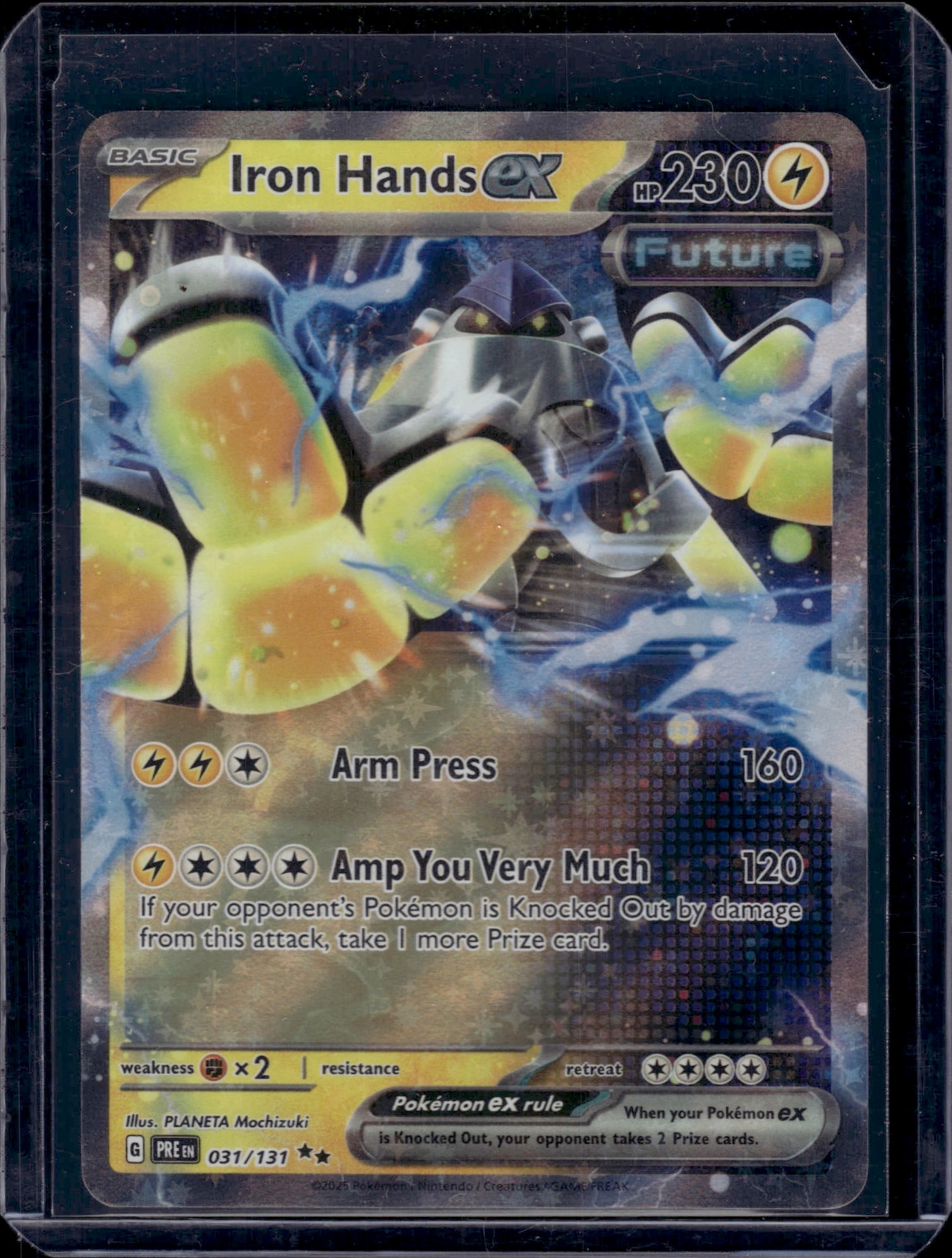Iron Hands ex 031/131 Scarlet Violet Pokemon Sing (1 of 1)
