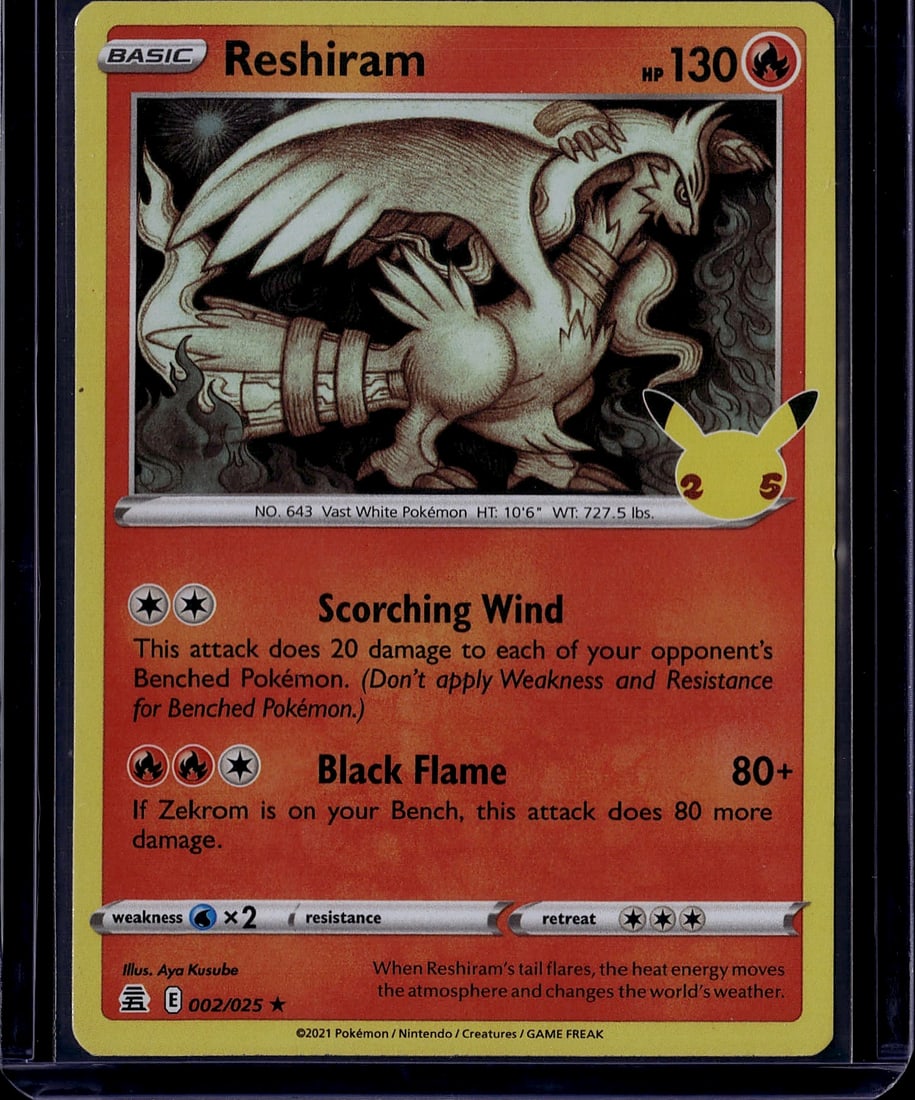 2021 Pokemon Chilling Reign Reshiram 002/025 Basi (1 of 1)