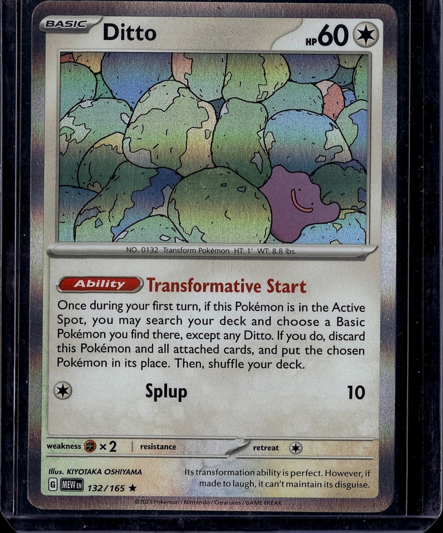Ditto 132/165 Scarlet Violet Pokemon Card - Trans (1 of 1)