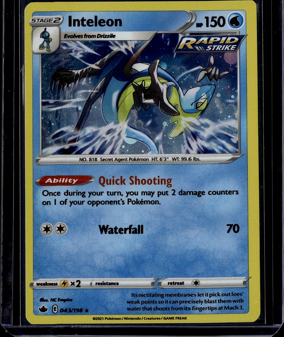 Inteleon 043/198 Chilling Reign Pokemon Card - St (1 of 1)