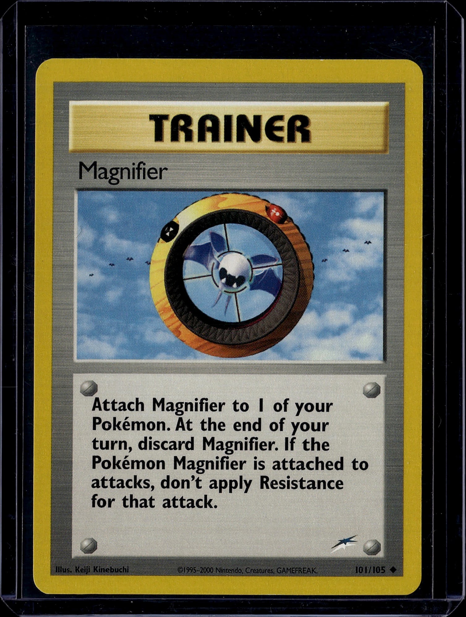 Magnifier Trainer Pokemon Card 101/105 Neo Genesi (1 of 1)