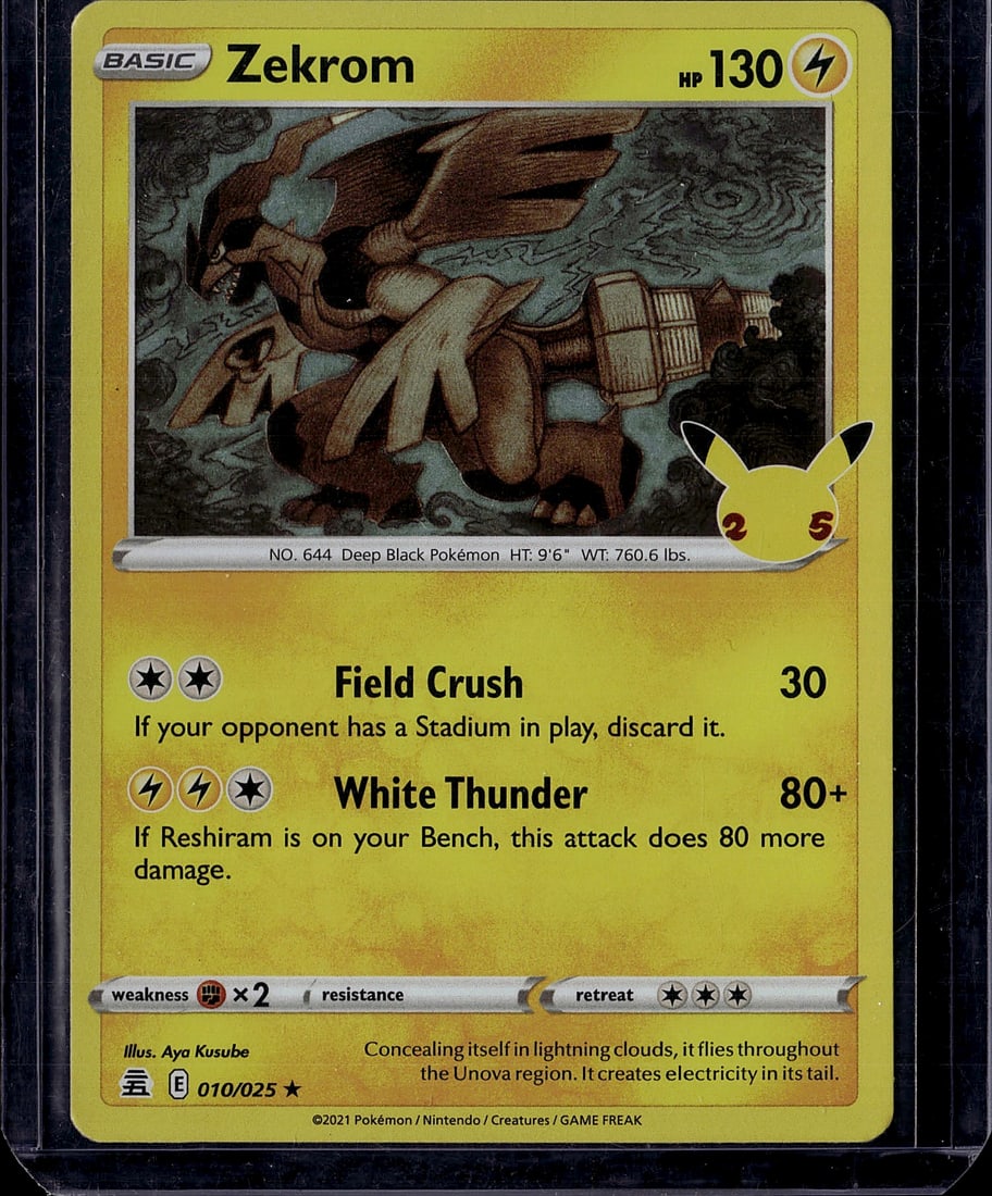2021 Pokemon Zekrom 010/025 Evolving Skies Basic