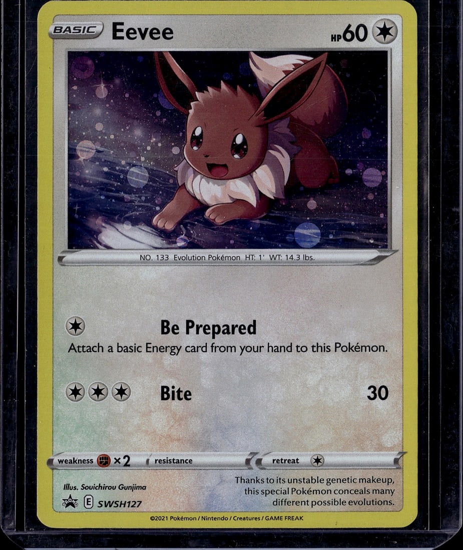 2021 Pokemon Sword & Shield Eevee Basic #127 Card (1 of 1)