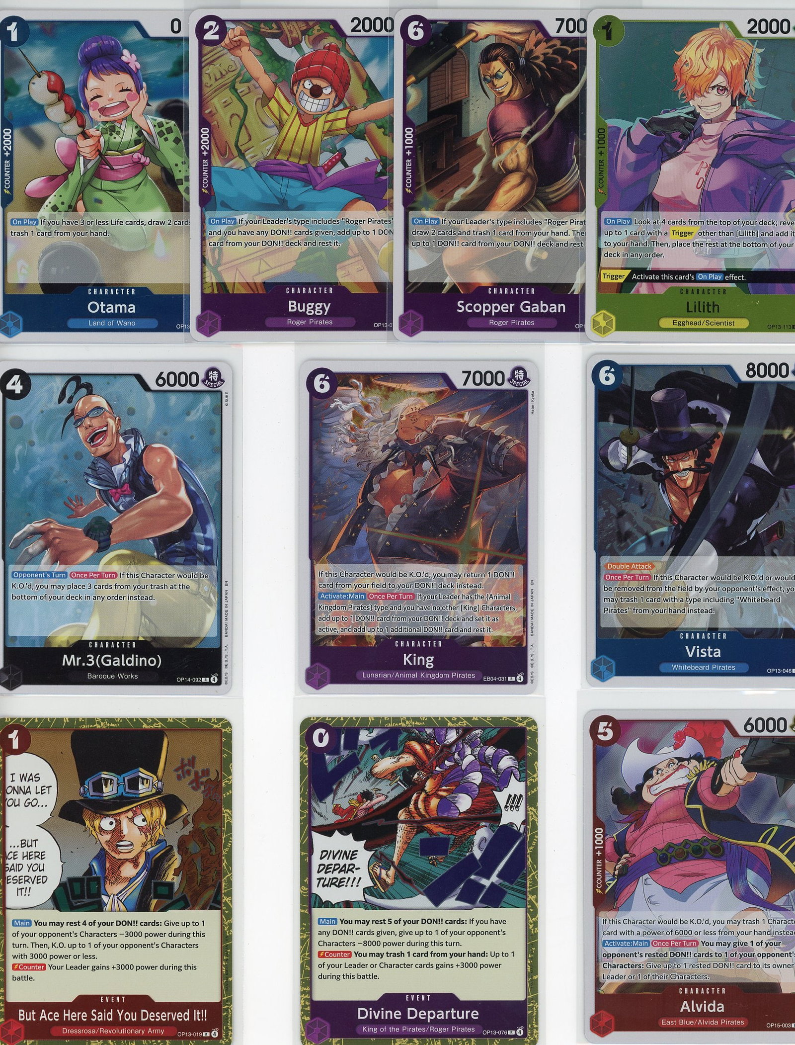 Lot of 10 One Piece Foil Trading Cards - TCG Char (1 of 1)