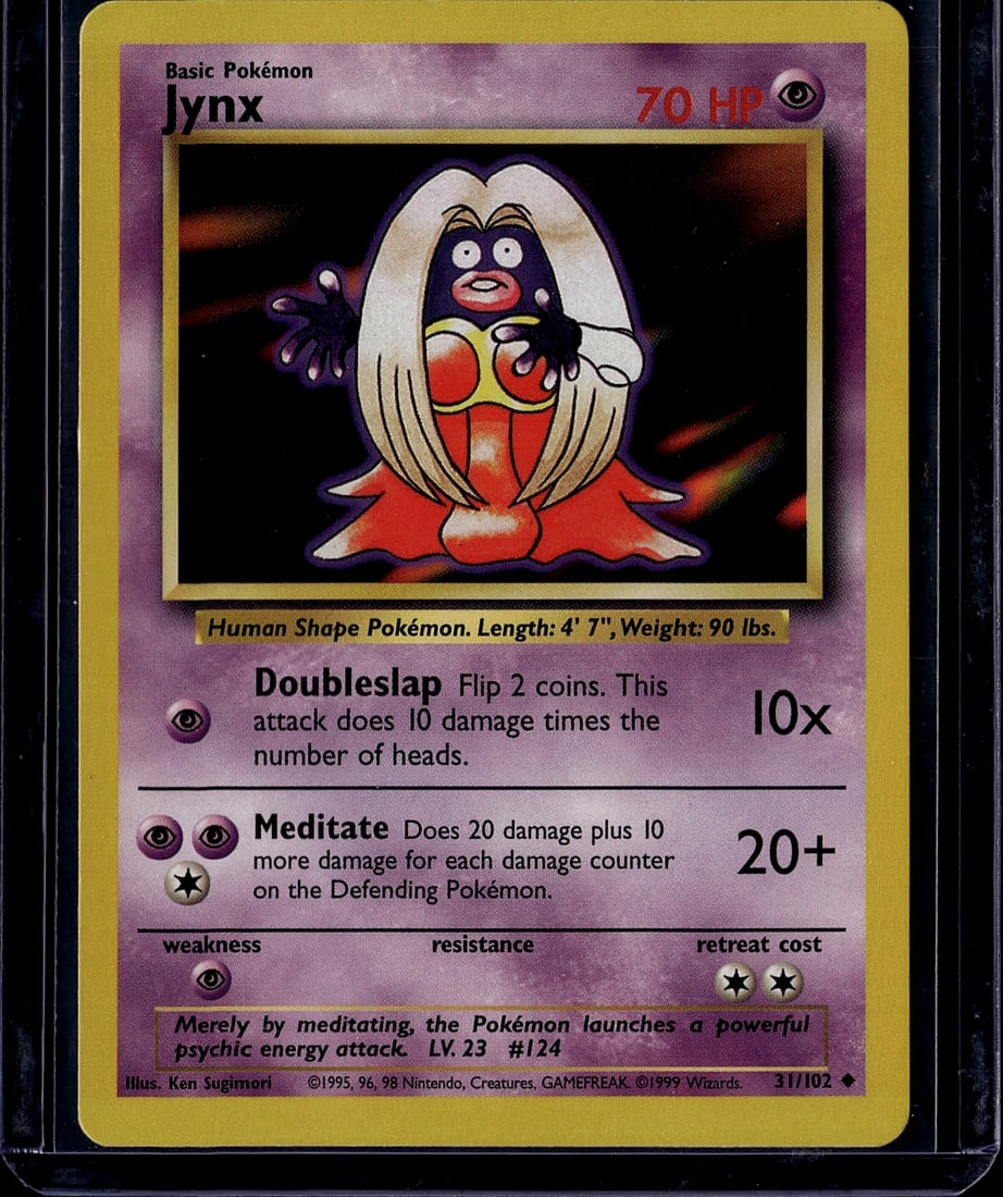 1999 Pokemon Base Set Jynx #31/102 Basic Psychic (1 of 1)