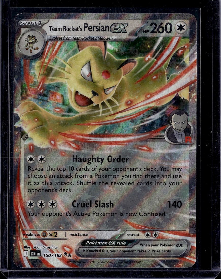 2025 Pokemon Destined Rivals Team Rocket's Persia (1 of 1)