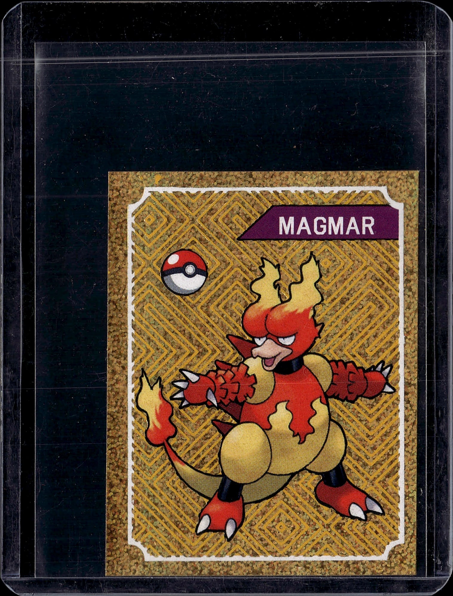 1999 Pokemon Base Set Magmar #36 Near Mint Card S: This is a vintage Magmar Pokemon card from the iconic Base Set era, professionally slabbed in a protective case. Magmar, the fire-type Pokemon, features the classic illustration style that defined ear