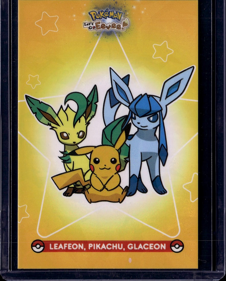 2022 Pokemon Sword Shield Black Star Promos Leafe: The Leafeon VSTAR and Glaceon VSTAR Special Collections were released January 28, 2022 alongside Sword & Shield-Brilliant Stars, featuring foil Black Star Promo cards (SWSH194-SWSH197) of Leafeon V, L