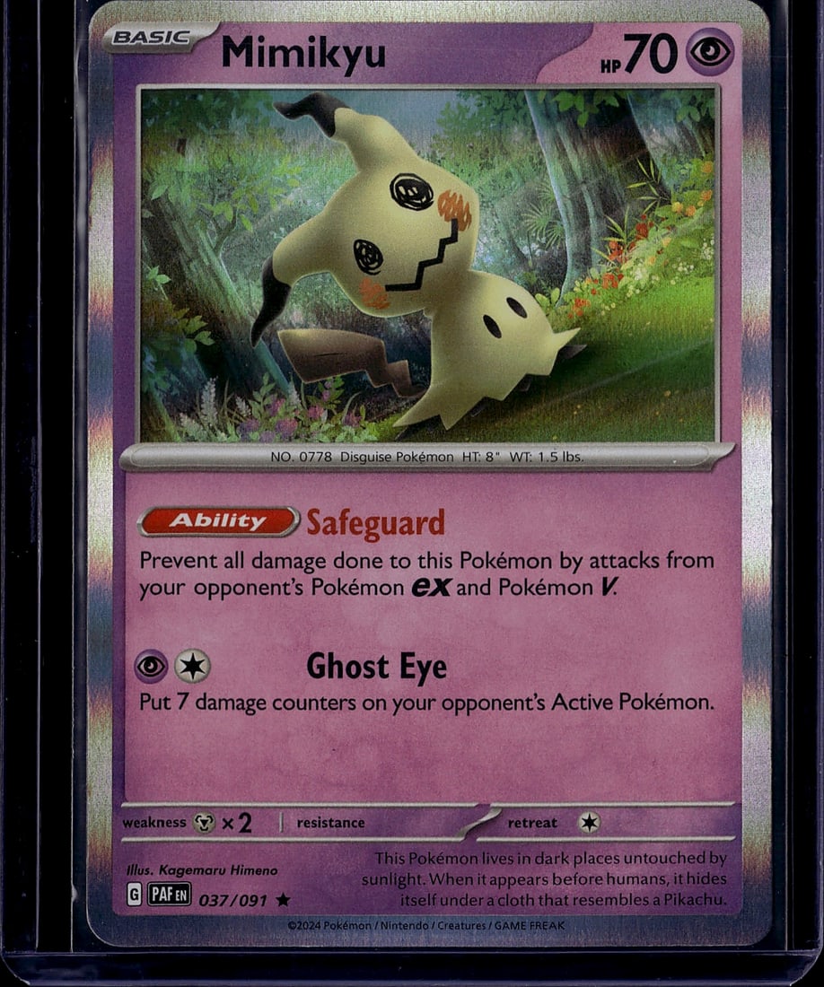 2024 Pokemon Scarlet Violet Mimikyu 037/091 Basic (1 of 1)