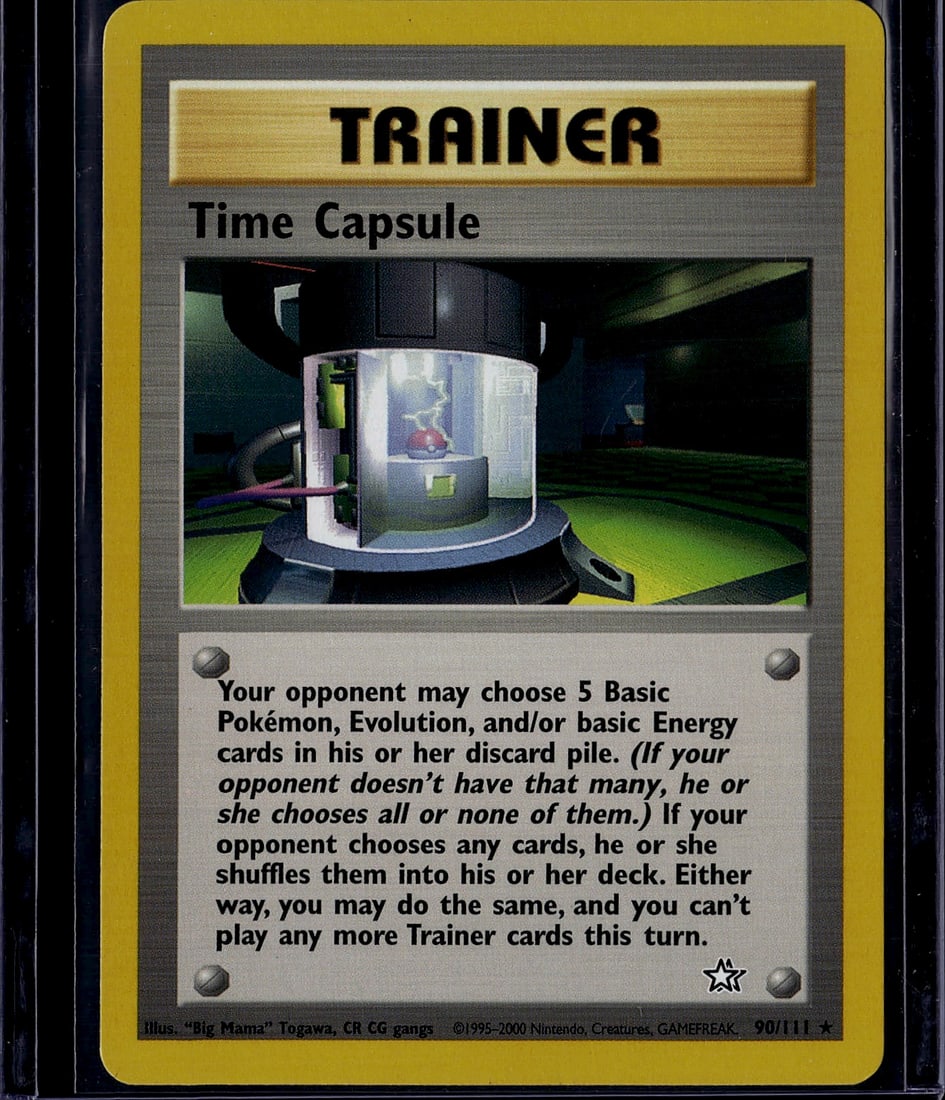Time Capsule Trainer Pokemon Card 90/111 Neo Gene (1 of 1)
