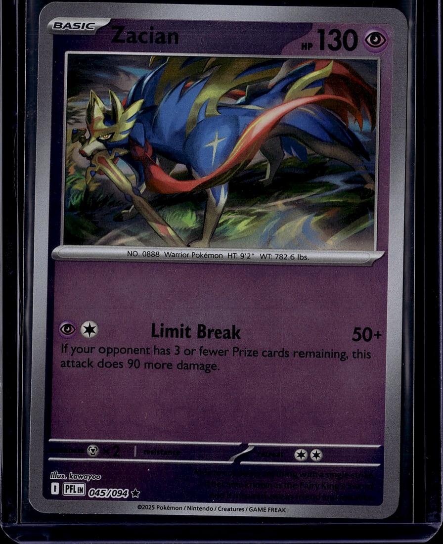 2025 Pokemon Mega Evolution Phantasmal Flames Zac (1 of 1)