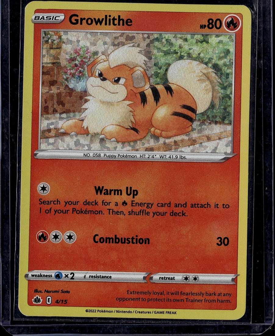 Growlithe 058 Scarlet Violet Pokemon Card Single (1 of 1)