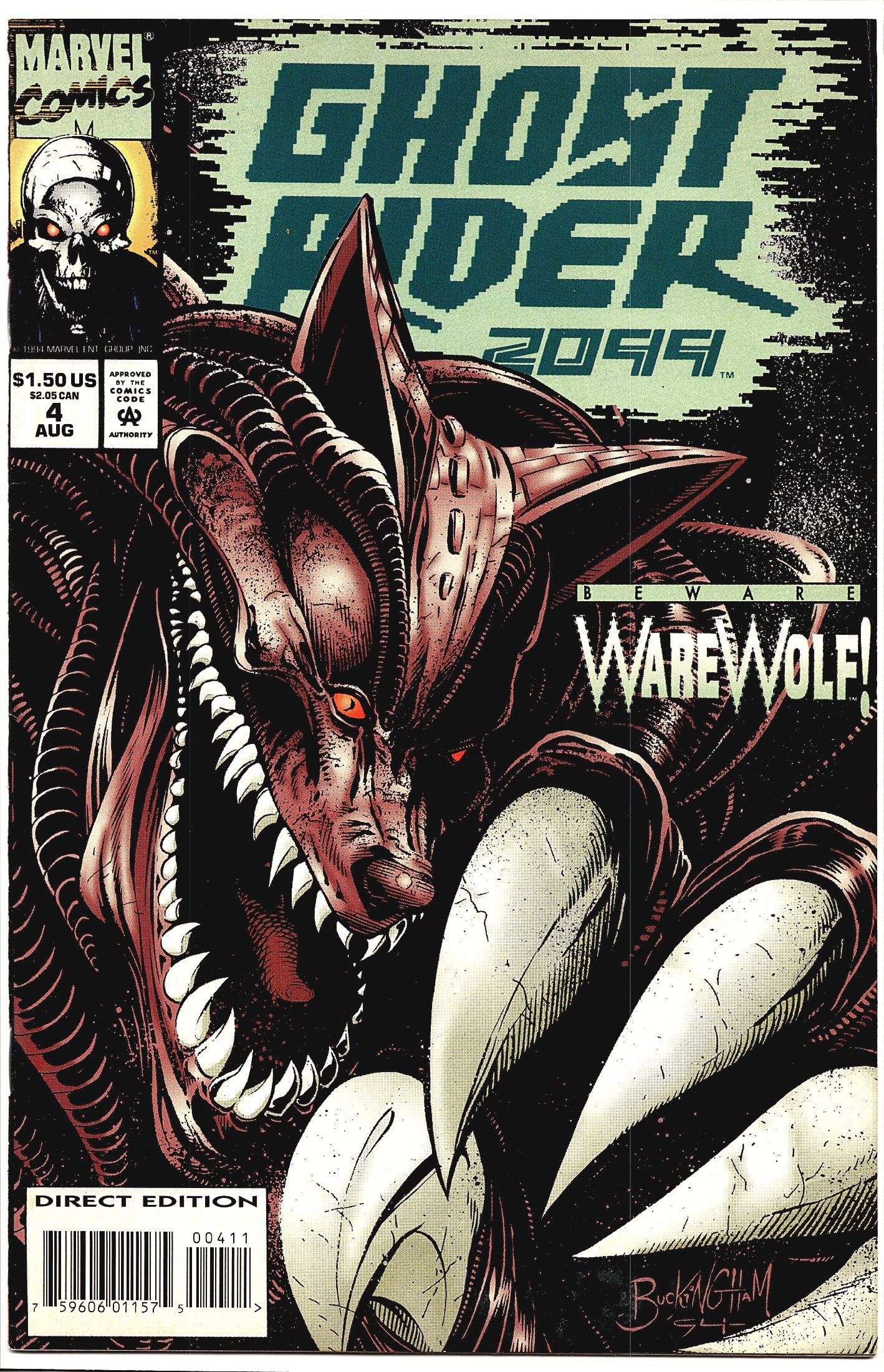 Ghost Rider 2099 #4 (Aug 1994) Marvel Comics Bewa (1 of 1)