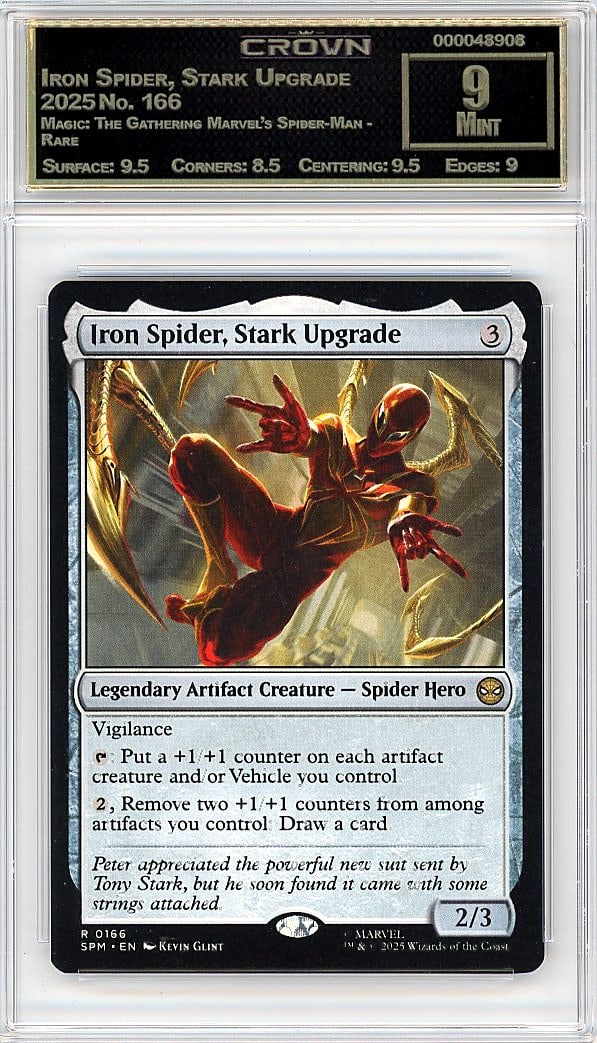 2025 Iron Spider, Stark Upgrade Magic: The Gather: Graded by Crown Grading. Grade: 9.00. Mint