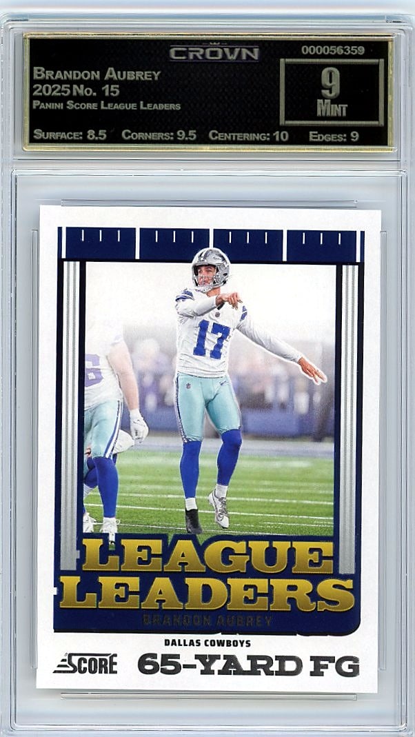 2025 Panini Score League Leaders #15 Brandon Aubr (1 of 1)