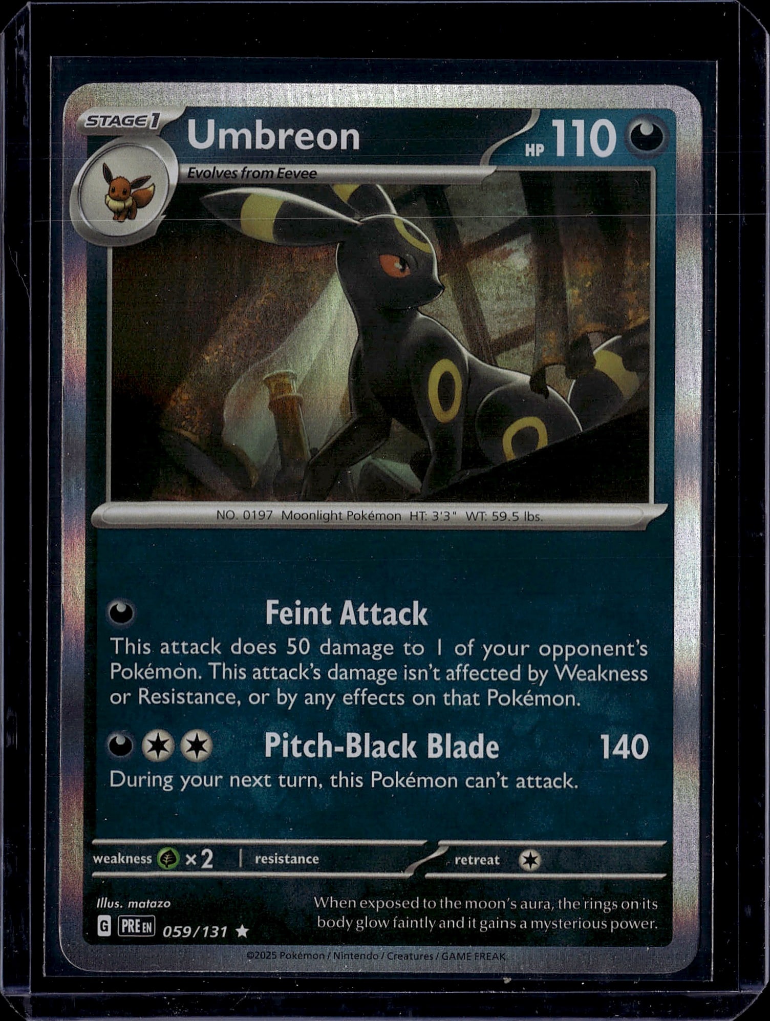 Umbreon 059/131 Prismatic Evolution Pokemon Card (1 of 1)