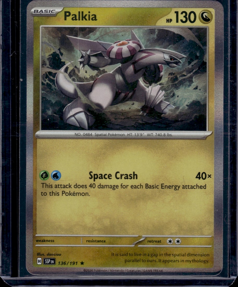 Palkia 130 HP Basic Spatial Pokemon Card #0484 - (1 of 1)