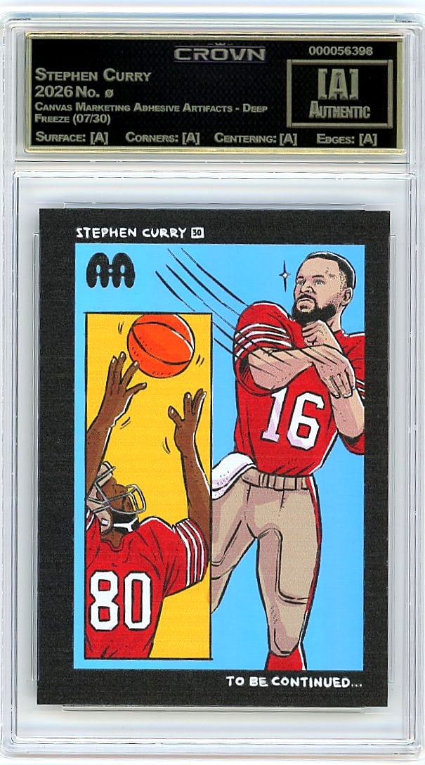 2026 Stephen Curry Canvas Marketing Adhesive Arti (1 of 1)