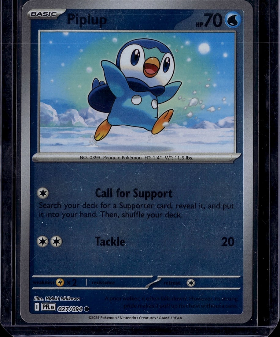 Piplup 027/094 Scarlet & Violet Pokemon Card Sing (1 of 1)