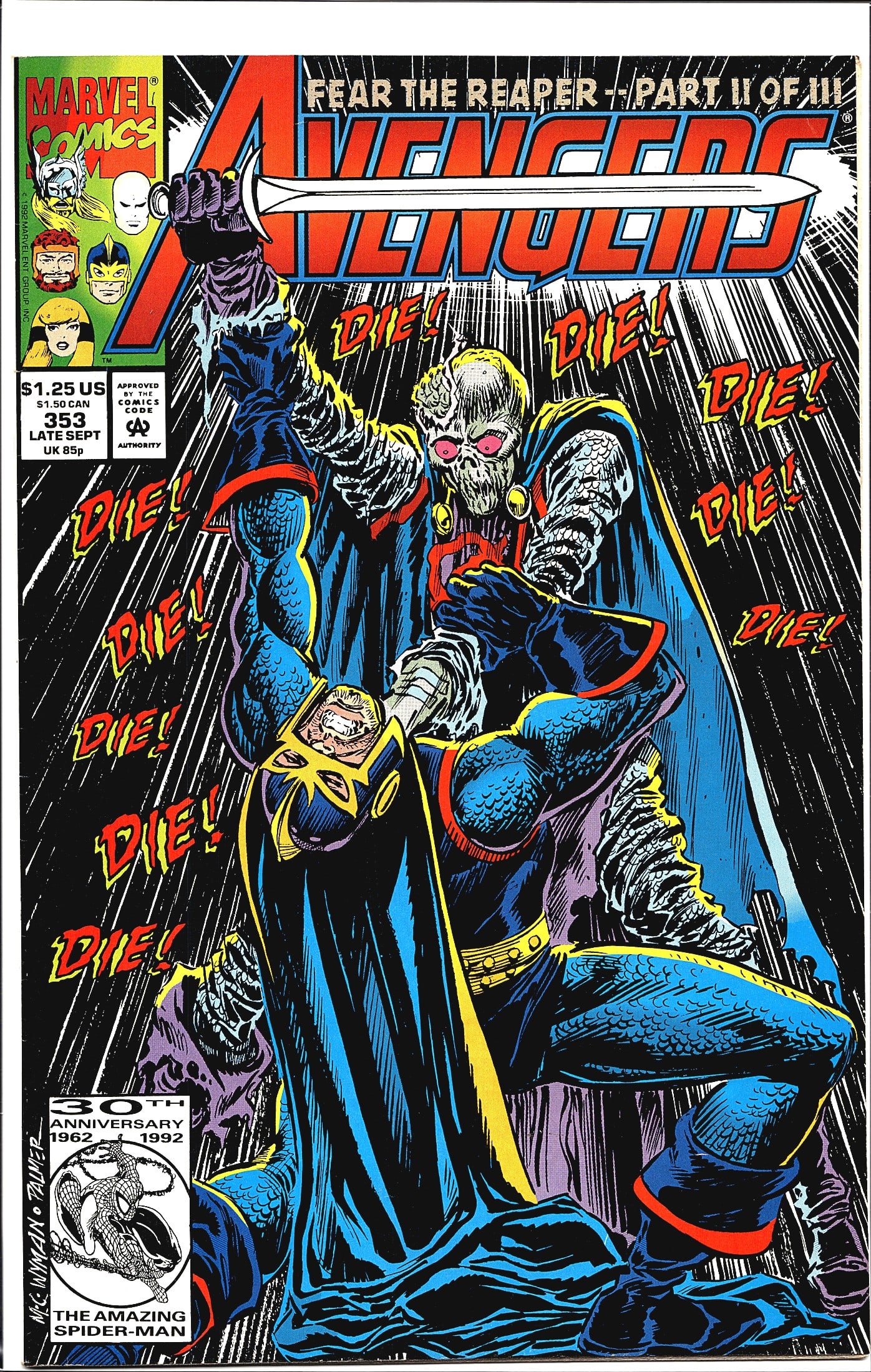 1992 Marvel Comics The Avengers #353 Comic Book (1 of 1)